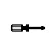 © fahmi - Screwdriver icon, repair symbol. Vector illustration.