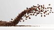 © Johannes - Falling coffee beans isolated on a white or transparent background, png