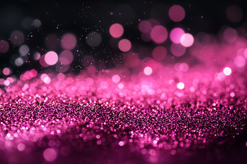 Aufkleber - Pink glitter bokeh background.