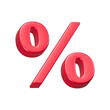 © Novita - percent symbol text 3d icon sale