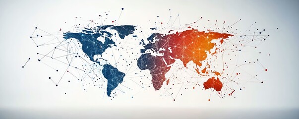 Poster - An abstract representation of a global business network