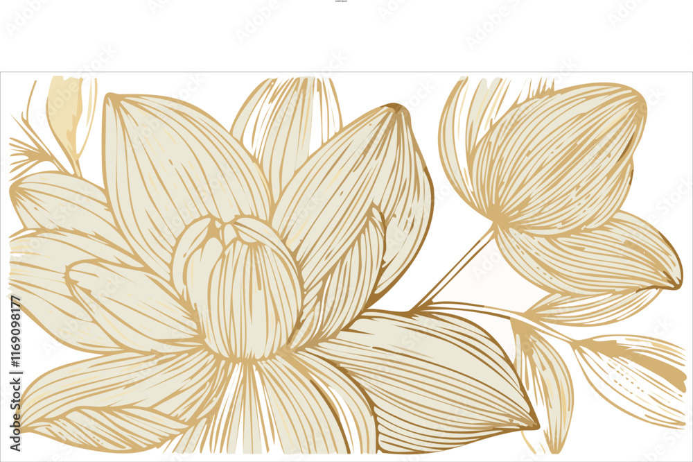 floral wallpaper, simple watercolor print, vector illustration. esign ...