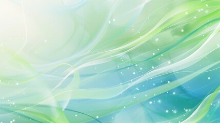 Poster - light blue and green abstract technology design background