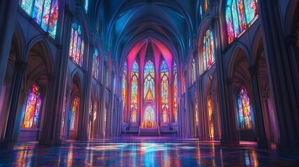 Enchanted Cathedral: A Symphony of Stained Glass