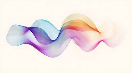 Wall Mural - Abstract Colorful Wave Lines Design