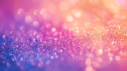 Canvas Print - Colorful bokeh with shimmering lights creates a vibrant background effect