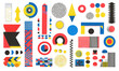 © CRISPIFLY - Creative geometric shapes art studio visual composition colorful patterns aesthetic design contemporary art