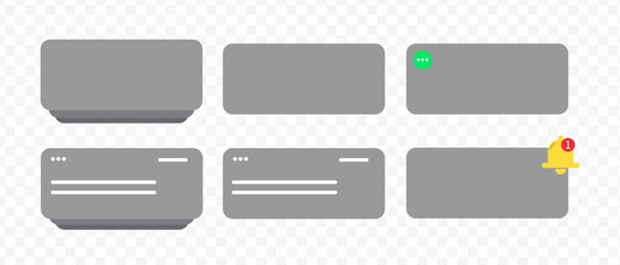 Wall Mural - notification screen ui. push notification. sms notification on the screen of the smartphone. sms pop