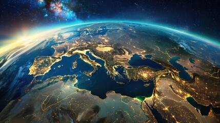 Poster - Planet Earth - Middle East and Europe