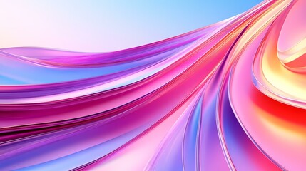 Wall Mural - Abstract Colorful Flowing Shapes