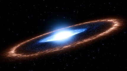 Wall Mural - spiral galaxy in deep space