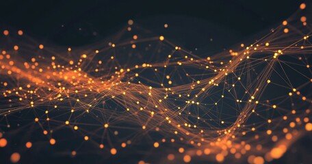 Abstract Network Connections Visualization