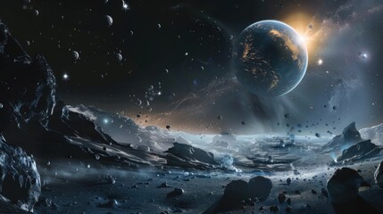 Poster - Space exploration concept