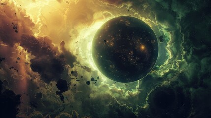 Poster - space portal to another world