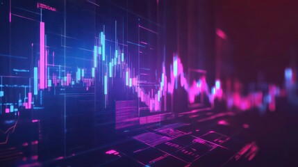 Poster - Stock trading, income growth. ROI, investment increasing. Business profits calculation. Demand planning, demand analytics, digital sales forecast concept. Vector isolated concept creative illustratio
