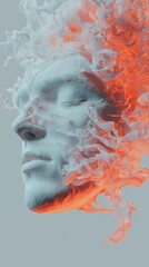 Poster - Hyperrealistic collaboration network digital art abstract creative space close-up view conceptual expression