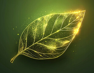 Sticker - Glowing Leaf