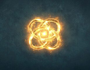 Canvas Print - Golden Energy Knot