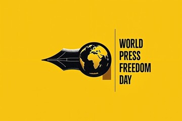 Wall Mural - world press freedom day logo