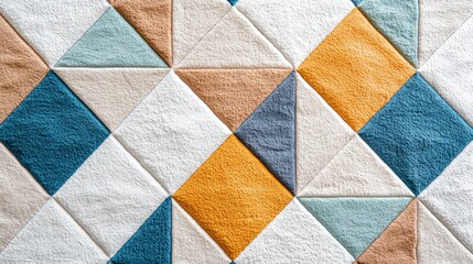 Colorful geometric carpet texture.