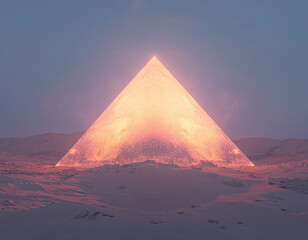 Canvas Print - Glowing Pyramid