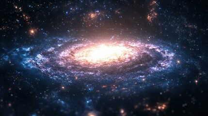 Wall Mural - stunning from the outer space horizon, where bright star clusters dominate the view, background wall