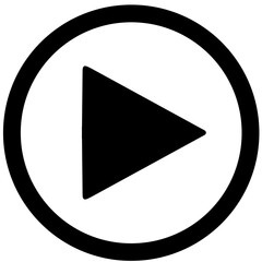Wall Mural - video player icon vector