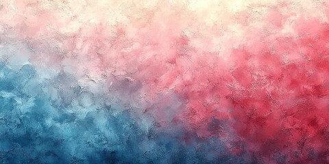 Poster - Abstract blend of soft pink and blue hues creating a calming visual effect for modern decor or art projects
