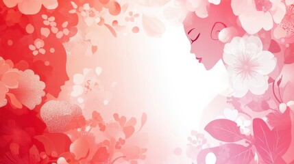 Wall Mural - international women's day abstract background. featuring vibrant purples, pinks, and whites. highlig