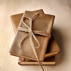 Wall Mural - old book with bow