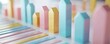 © Adobe - Pastel-colored bar chart indicating soft market growth.