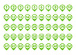 © ValGraphic - Location pin icon with number set