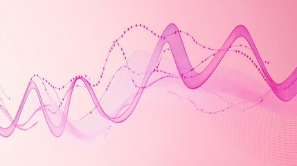 Poster - Abstract pink wave pattern background.