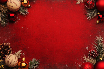 Wall Mural - christmas background, top view, wallpaper