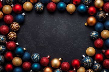 Wall Mural - christmas background, top view, wallpaper