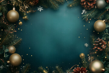 Wall Mural - christmas background, top view, wallpaper
