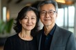 © Rahul - Healthy asian senior couple smiling with happiness, Generative AI