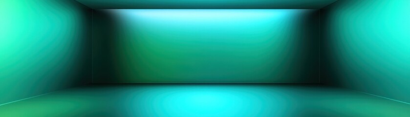 Poster - Abstract Teal Room Empty Space Gradient Background