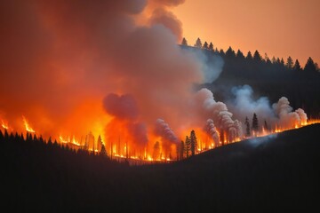 Wall Mural - Forest Fire