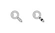 © Falcone - Magnifying Glass icon set line and glyph vector illustration