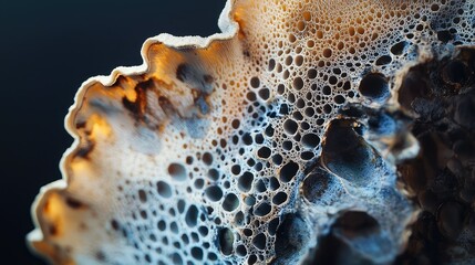 Poster - Intricate Patterns of Porous Material with Unique Texture and Colors