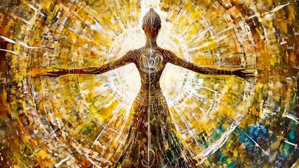 Poster - Embracing the Light A Journey of Transformation and Enlightenment