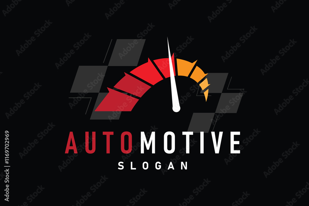 Simple sport car garage themed auto repair service automotive logo