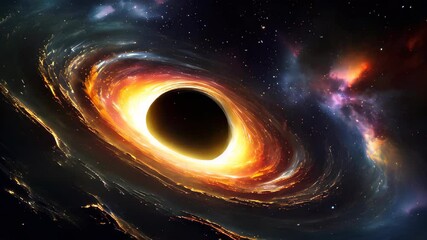 Poster - Explore the Mesmerizing Beauty of a Cosmic Wonder in a Swirling Void of Darkness and Light