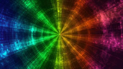 Poster - Vibrant Festival of Colors Explodes in Dazzling Patterns Across the Digital Canvas