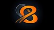 © rulrralr - Abstract Orange and Black Intertwined Logo Design