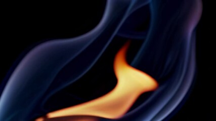 Poster - Flame against dark background, abstract art concept