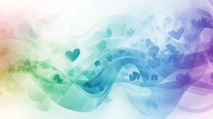 Wall Mural - world autism awareness day abstract background. featuring soft blues, purples, and whites. highlight