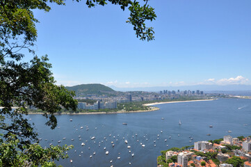 Wall Mural - Flamengo Beach view from Sugarloaf 