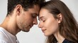 © Anatoly - Intimate moment of a couple touching foreheads with closed eyes, showcasing love and connection